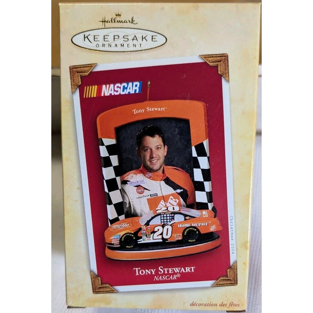 NASCAR Hallmark Keepsake Ornament Christmas Tree Ornament Tony Stewart #20 NEW